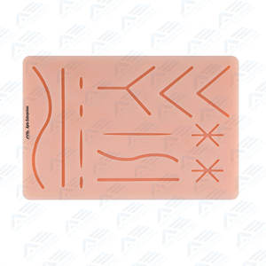 Tapis d'entraînement à la suture avec plaies pré-découpées, kit de sutures, instruments médicaux, formation pour étudiants en médecine et en médecine vétérinaire, durable - Product Image 4