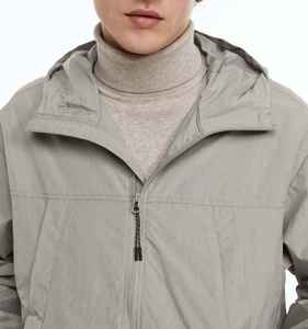 <b>Men's</b> 2026 Lightweight 100% Nylon Cheap <b>Men's</b> <b>Summer</b> Running Hooded Blank Windproof Windbreaker <b>Jacket</b> for <b>Men</b> - Product Image 5