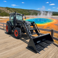Tracteur agricole à roues 4x4 de 100 CV de qualité supérieure pour le labour des rizières avec un système hydraulique robuste et une capacité de levage élevée