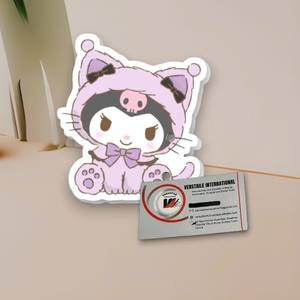 Plaque à cils magnétique en acrylique personnalisée Hello Kitty chat violet, outils de fabrication de cils, cœur, diamant, logo personnalisé, couleur, beauté - Product Image 6