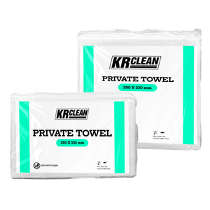 Lingettes sèches jetables blanches non tissées certifiées ISO 9001 du fabricant Krclean XK5, sac de serviettes privées du Vietnam, 50/80 feuilles pour le nettoyage - Product Image 1