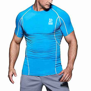 T-shirts de compression pour hommes sur mesure, respirants, à bas prix, disponibles en différentes couleurs et tailles - Product Image 6