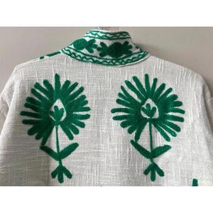 Beautiful TNT Suzani Embroidered Cotton <b>Jacket</b>-Eco-Friendly Bohemian Festival Wear Statement Gift for Her - Product Image 6