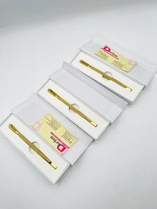 Empujador de Cutículas Chapado en Oro de Primera Calidad, Empujador de Uñas de Acero Inoxidable con Logotipo Personalizado, Empujador de Uñas de Doble Punta, Herramientas Personalizadas para el Cuidado de las Uñas - Product Image 3