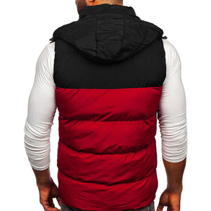 Customized Men's Winter Warm Woolen Puffer Jacket Vest Waistcoat High Street Style Padded Sleeveless Quilted <b>Coat</b> <b>Bubble</b> Design - Product Image 5