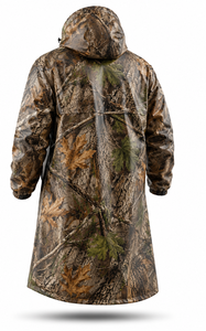 Custom Thin Waterproof Camo <b>Rain</b> Poncho Hood Windproof Long Outdoor Hunting Fishing Camping Hiking OEM - Product Image 3