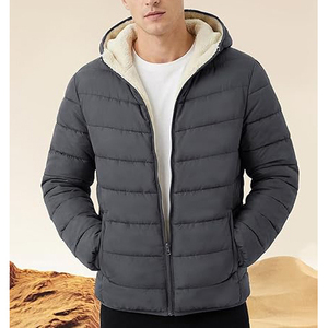 Classic Hooded Puffer <b>Jacket</b> With Quilted Pattern And Zipper For Womens Winter Season - Product Image 3