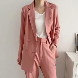 Wholesale Dropship Solid 3 Piece Anti-Wrinkle Women's Office Formal Suit Set <b>Blazer</b> Jacket Vest Trousers - Product Image 2