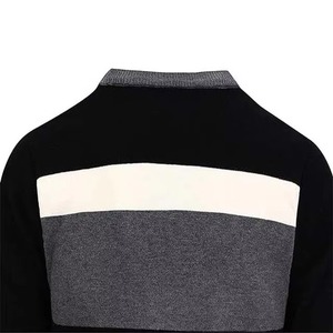 Pulls pour hommes de qualité supérieure, fabriqués sur mesure, couleur contrastée, prix bas, col en V, fermeture à boutons, cardigans d'hiver pour hommes - Product Image 5