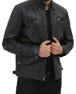 Low Price Men Leather <b>Jacket</b> Plus Size Casual Wear Fashion Genuine Leather <b>Jacket</b> Made in Pakistan For Online Sale - Product Image 3