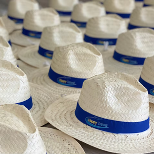Chapeau de paille de créateur avec impression personnalisée chapeau de paille de sauveteur pour hommes/Chapeaux de paille d'été pour femmes Par Eco2go Vietnam - Product Image 1