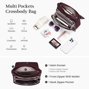 Sac bandoulière unisexe en cuir véritable, couleur unie, sangle réglable, fermeture à boucle, décontracté, usage quotidien, durable, léger - Product Image 3