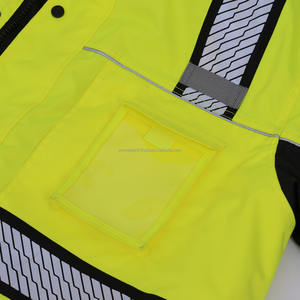 Vestes de sécurité réfléchissantes Hi Viz Safety Softshell Oxford Fabric Winter Jackets gilet de sécurité gilet de course - Product Image 5