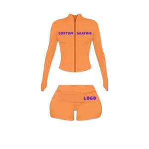 Conjunto de 3 Piezas de Camiseta y Pantalones Cortos de Algodón con Logo Personalizado para Mujer, Ropa de Estar por Casa para Primavera/Verano, Fabricantes de Ropa de Estar por Casa - Product Image 2