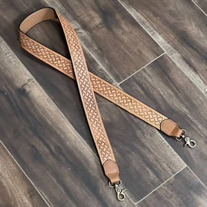 Sangle de remplacement unisexe en cuir véritable fait main style western pour sac photo et sac à bandoulière avec clip métallique pour guitare – Meilleures ventes - Product Image 6