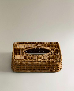 Boîte à mouchoirs en rotin tressé naturel, prête pour l'automne, support durable pour serviettes en tissu, idéal pour des maisons chaleureuses et étranges - Product Image 3