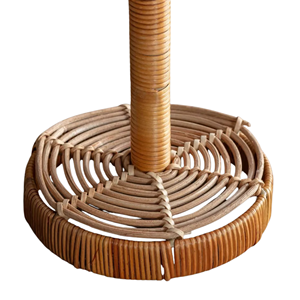 Wholesale Handmade Rattan <b>Kitchen</b> <b>Paper</b> Holder, Vertical Wood Tissue Roll Stand Organizer For Countertop Vietnam - Product Image 3