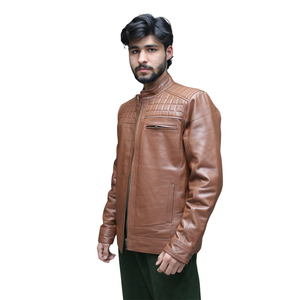Hot Selling <b>Men</b> Clothing <b>Leather</b> <b>Jacket</b> New Fashion <b>Men</b> <b>Leather</b> <b>Jacket</b> Windproof <b>Leather</b> <b>Jacket</b> - Product Image 5