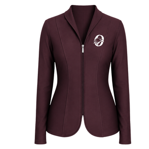 <b>Burgundy</b> Equestrian <b>Jacket</b> for <b>Women</b> Slim Fit Riding Blazer Professional Horse Riding Competition Coat Custom Wholesale Apparel - Product Image 1