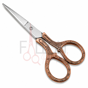 Tijeras de Bordado Vintage de Lujo, Tijeras de Acero Inoxidable para Recortar Cejas, Tijeras Decorativas para Manualidades, OEM ODM - Product Image 3