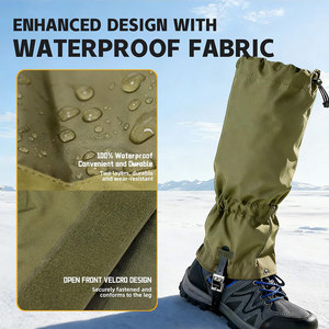 Polainas de Nylon Ajustables e Impermeables al por Mayor |   Protección Duradera para Botas de Nieve |   Equipo para Senderismo, Caza y Escalada al Aire Libre - Product Image 4