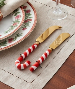 Ensemble de couteaux à fromage avec manche en forme de canne à sucre, couverts décoratifs pour les fêtes et les tables de réception - Product Image 6