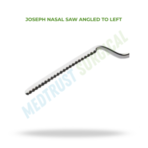 Joseph Nasal Saw <b>Angled</b> to Left ENT Surgical Instrument Rhinoplasty Bone Saw Stainless Steel Reusable Surgical <b>Tool</b> - Product Image 2