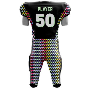 Ventes en gros de maillots de football américain pour hommes, imprimés, respirants, avec logo personnalisé du nom de l'équipe - Product Image 6