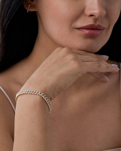 IGI Certified Round Brilliant Lab Grown Diamond Bracelet 10K 14K 18K Yellow <b>Rose</b> White <b>Gold</b> Luxury Fine Jewelry Bracelet - Product Image 6