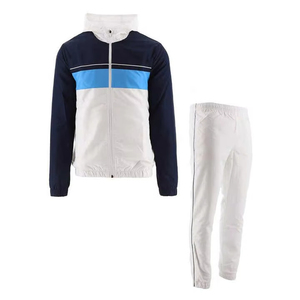Ensemble de survêtement streetwear pour homme à fermeture éclair intégrale, 2 pièces, haute qualité, respirant, coupe régulière, couleur unie, vêtements de sport, jogging, entraînement - Product Image 1