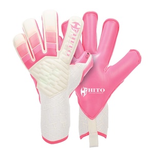 Gants de gardien de but de football personnalisés de qualité supérieure 2026, paume avant en latex allemand, dos en relief et impression en silicone, coupe hybride - Product Image 1