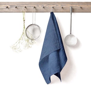 Serviettes de cuisine en coton gaufré de couleur unie luxueuses, les mieux notées, séchage rapide, absorbantes, Sandex Corp 180 GSM pour la cuisine - Product Image 2
