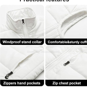 Best Seller Winter Puffer <b>Vest</b> Breathable Outdoor Use <b>Men's</b> Comfort Jacket with 100% Polyester Filling - Product Image 5