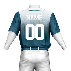 Conjunto de Uniforme de Béisbol Unisex Personalizado, 100% Poliéster, Transpirable, de Secado Rápido, Jersey y Pantalones Cortos Sublimados - Product Image 4