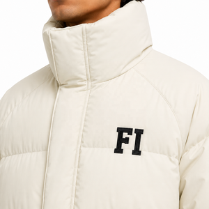 Custom Oversized Puffer Jacket High Collar Winter Bubble Coat OEM ODM Private Label Wholesale Men's Jackets Insulated Streetwear - Product Image 5