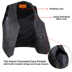 Gilet en cuir respirant pour homme au design unique, nouvelle mode, couleur personnalisée, gilet de moto en cuir véritable à vendre - Product Image 5