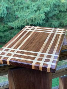 JUNJI Customizable <b>Bamboo</b> Square Nesting Serving Trays Rectangular Shape with Cut Handles for Kitchen & Bathroom Use - Product Image 5