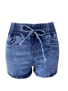 Shorts en jean classiques pour femmes, décontractés, confortables, en tissu extensible, élégants, pour l'été - Product Image 4
