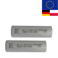 Batería de Iones de Litio de Alta Descarga 21700 RS40 RS50 4000mAh 5000mAh 70A para Bicicletas Eléctricas, Scooters Eléctricos y Herramientas Eléctricas