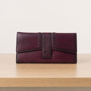 Premium Genuine Full Grain Leather Elegant <b>Long</b> <b>Wallet</b> for Women Vintage Bifold Clutch <b>Wallet</b> Large Capacity Travel Organizer - Product Image 1