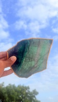 Fluorite Naturelle Multi-Colorée Non Façonnée, Plaquette Électroplaquée, Cristal Poli, Spécimen Minéral, Pierre Précieuse Décorative, Décoration d'Intérieur, Cadeau