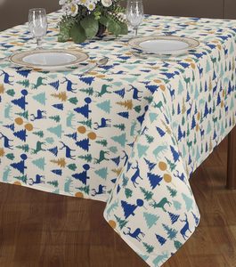 Cotton <b>Tablecloth</b> for Kitchen & Dining Table Premium Quality Fabric Wrinkle Resistant Machine Washable Reusable - Product Image 3