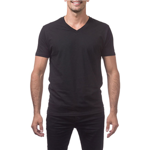 Camisetas de Manga Corta para Hombre, Cuello en V, Color Personalizado, 100% Algodón Ecológico, Secado Rápido, Transpirables, con Logotipo Frontal, Alta Calidad - Product Image 4