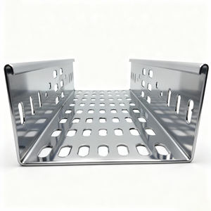 Bandeja de Cables Perforada de Acero al Carbono, Acero Inoxidable y Aluminio-Magnesio-Zinc para Exteriores de 600 mm - Product Image 1