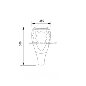 Lámpara LED de Jardín para Exteriores, Iluminación de Caminos, Ideal para Paisajismo y Decoración de Parques, Caminos, Anillo Redondo, Piñón - Product Image 3