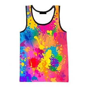 Camiseta sin mangas con estampado gráfico para hombre, camiseta ligera y transpirable sin mangas para gimnasio, chaleco para culturismo y fitness - Product Image 4