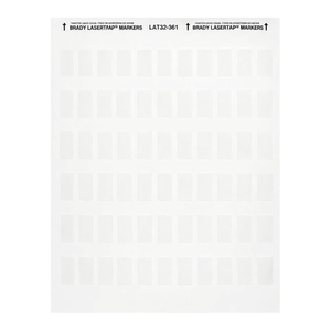 Étiquettes en polyester auto-laminantes Brady LaserTab, ovales mates, pour l'identification des câbles et des équipements de laboratoire - Product Image 1
