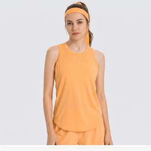 Chaleco Deportivo de Punto con Logotipo Personalizado para Mujer, Ropa Deportiva Transpirable con Espalda Cruzada para Correr, Colocación del Logotipo en la Parte Delantera - Product Image 1