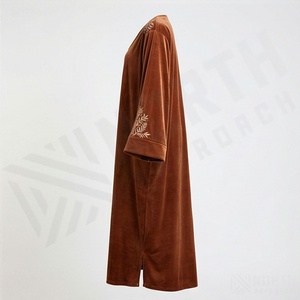 Abaya Personalizada al Por Mayor, de Alta Calidad, con el Último Diseño, Color Personalizado, Túnica Islámica Transpirable y Modesta para Mujer - Product Image 3