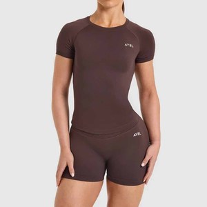 Custom Activewear Outfits <b>Women</b> Workout Clothing Long Sleeve Leggings Seamless Gym Fitness <b>Sets</b> Yoga <b>Set</b> - Product Image 1